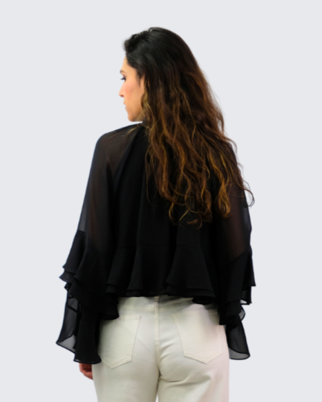 Top negro mariposa 23389