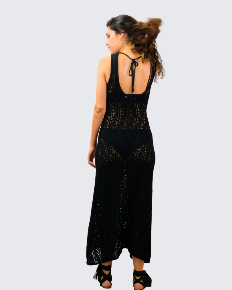 Vestido punto croche espalda 1313