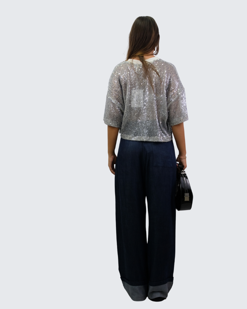 Pantalón jeans vuelta LD3363