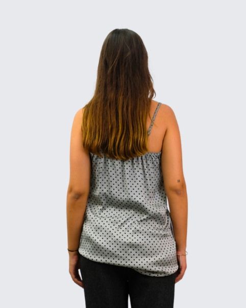 Vestido lencero corte lunares R19KA5