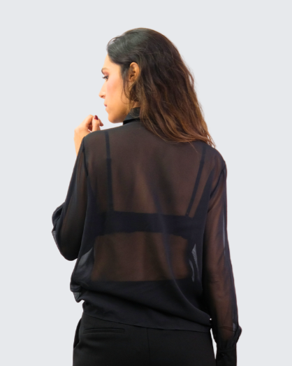 Camisa transparente flor 25318YC