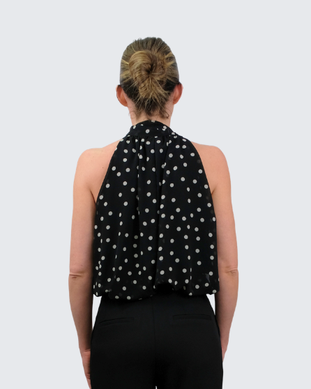Top cuello lunares 15888