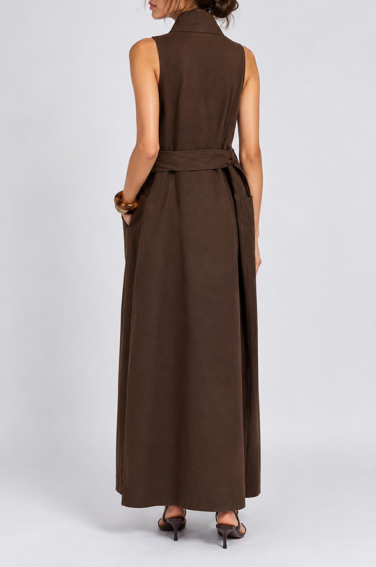 Vestido pichi largo botones LC260637