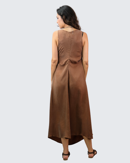 Vestido asimetrico largo LC250058