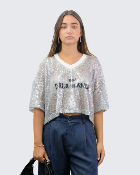 Camiseta lentejuelas RP8DN29