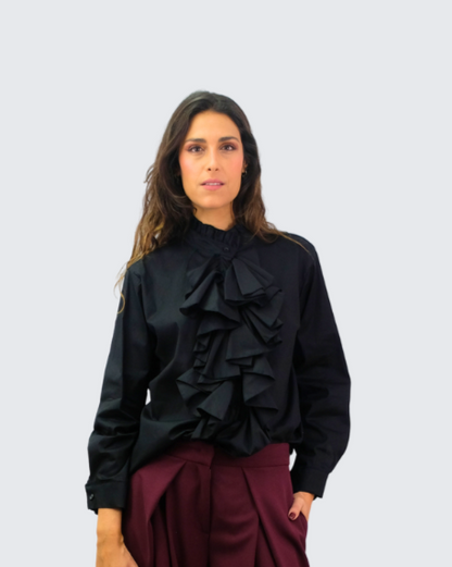 Camisa volantes 25422