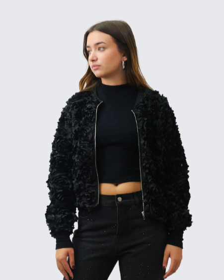 Chaqueta flores bomber 4587