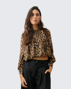 Top abullonado leopardo 23254YT