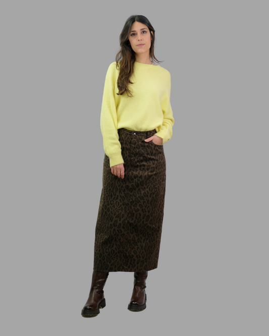 Falda Leopardo LD2281