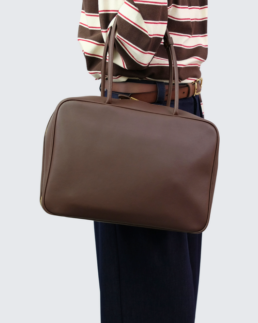 Bolso rectangulo asas piel grande 6095430