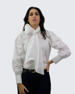 Camisa algodón lazo F0539