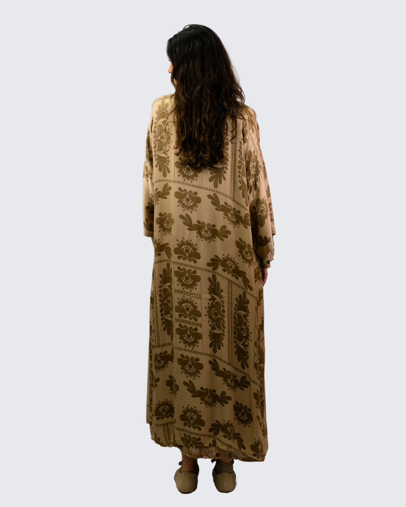 Kimono flores largo 291