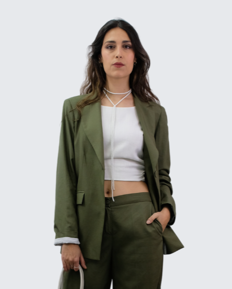 Blazer básica lino CBG3957