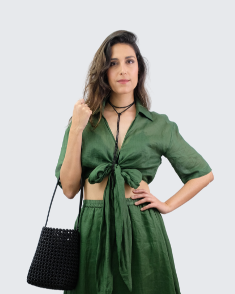 Camisa corta nudo LC250018