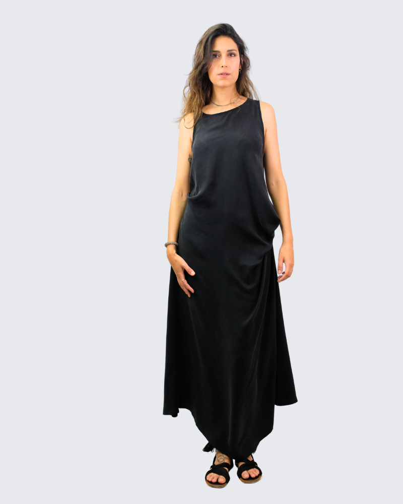 Vestido asimetrico largo LC250058