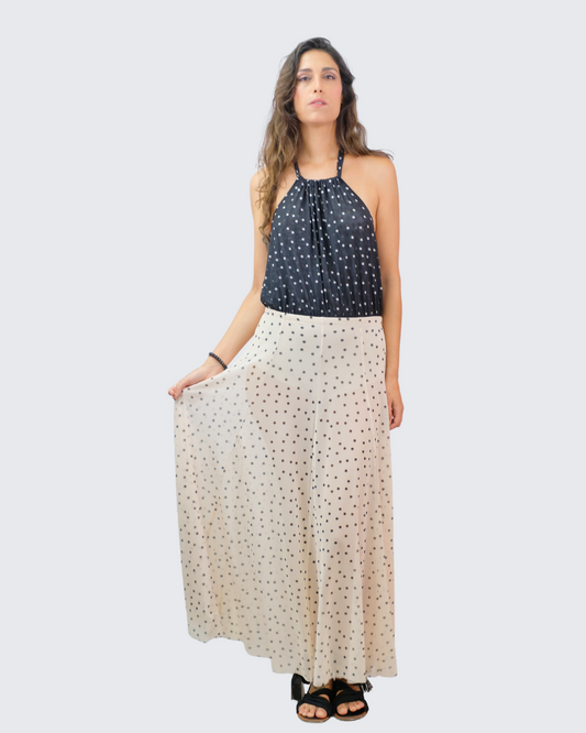Falda lunares capa LD3136