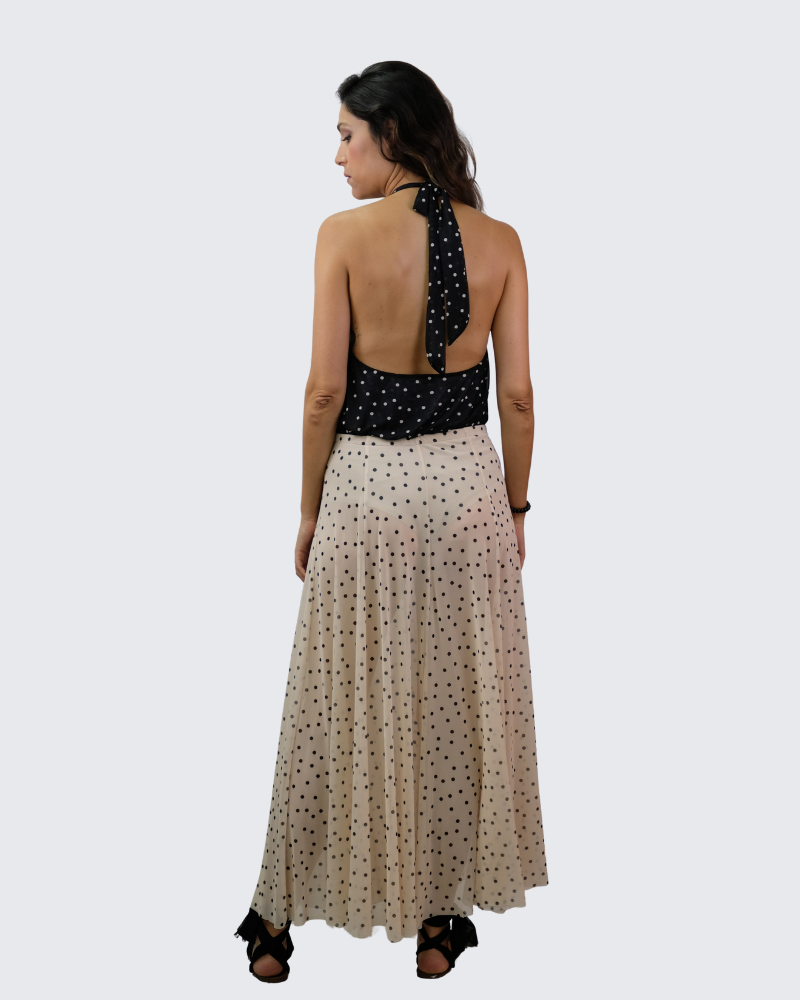 Falda lunares capa LD3136