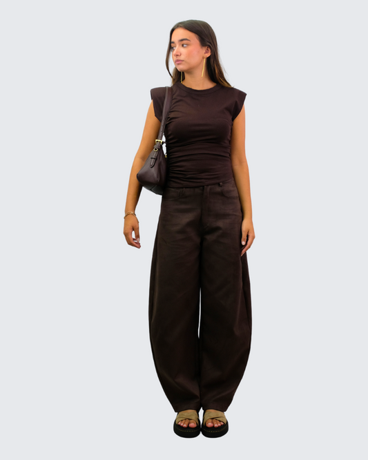 Pantalón antelina globo L9333