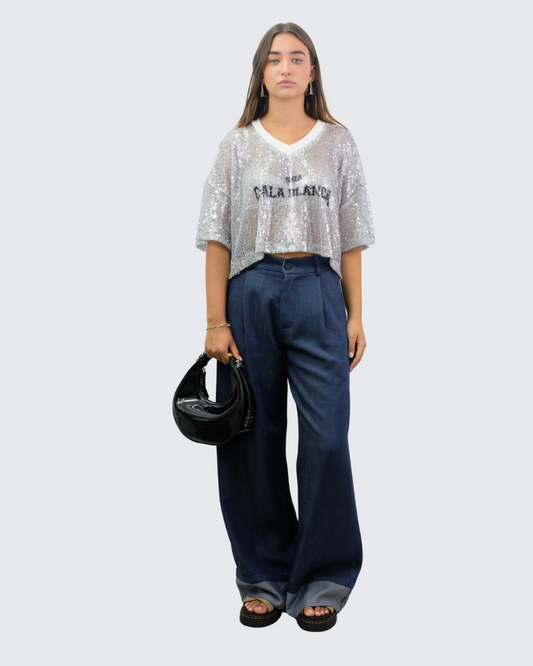 Pantalón jeans vuelta LD3363