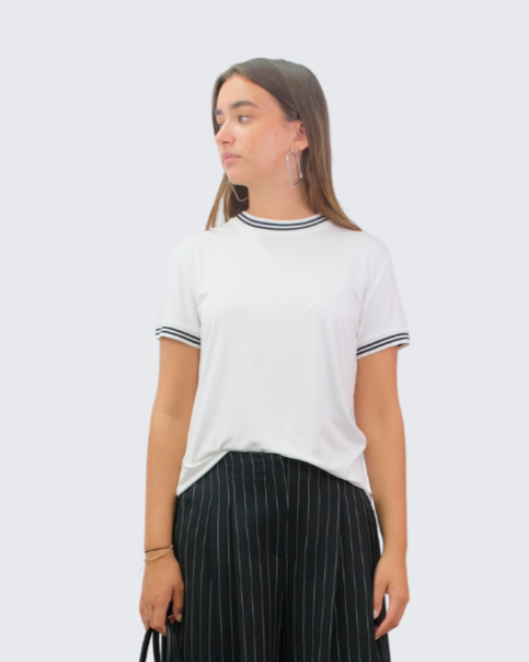 Camiseta manga rayita RPMY23