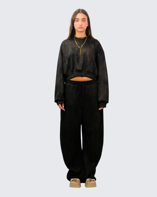 Pantalón chandal castaño L9390