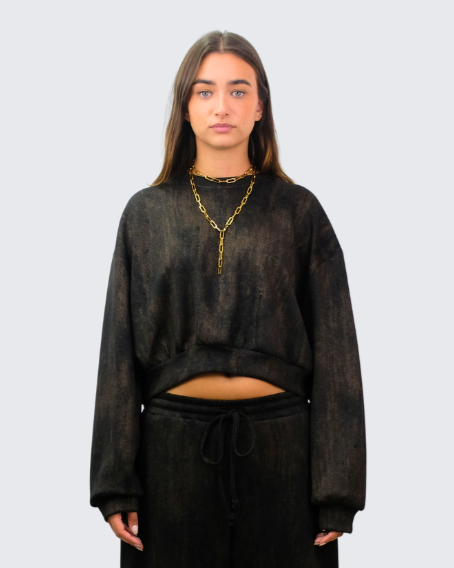 Top chandal castaño L9388