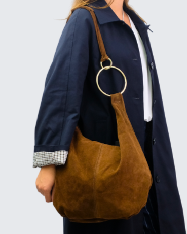 Bolso ante aro dorado 8030329