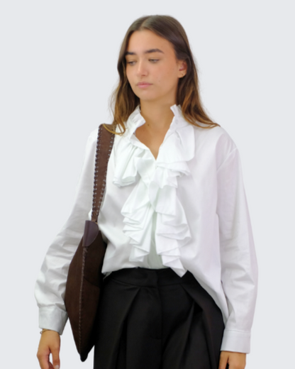 Camisa volantes 25422