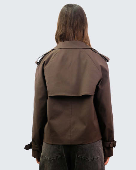 Gabardina corta V2408