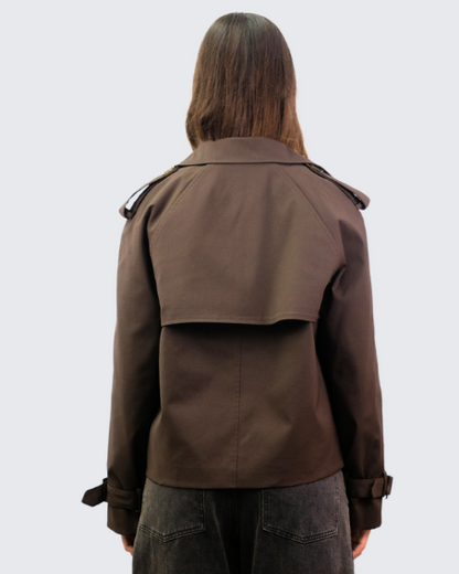 Gabardina corta V2408