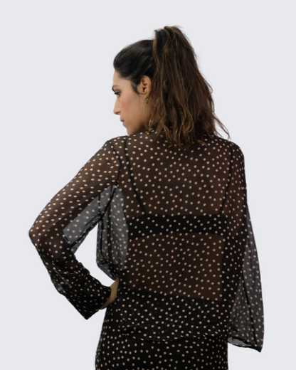 Camisa lunares lazada LD3612