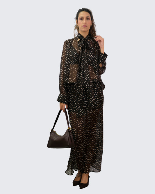 Falda lunares transparencia LD3614