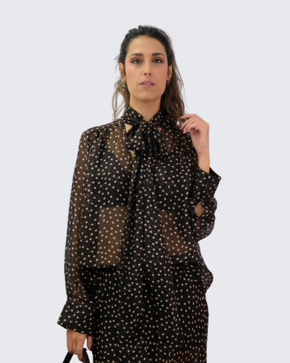 Camisa lunares lazada LD3612