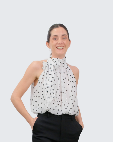 Top cuello lunares 15888