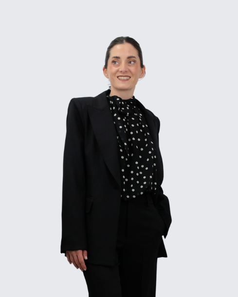 Blazer solapa pespunte básica V26052