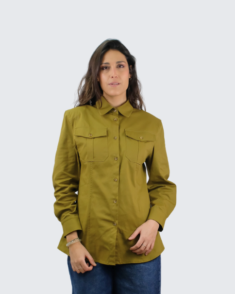 Camisa algodón militar LD3957