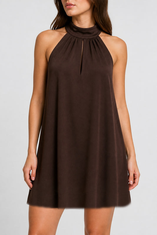 Vestido corto satén SP8AR91