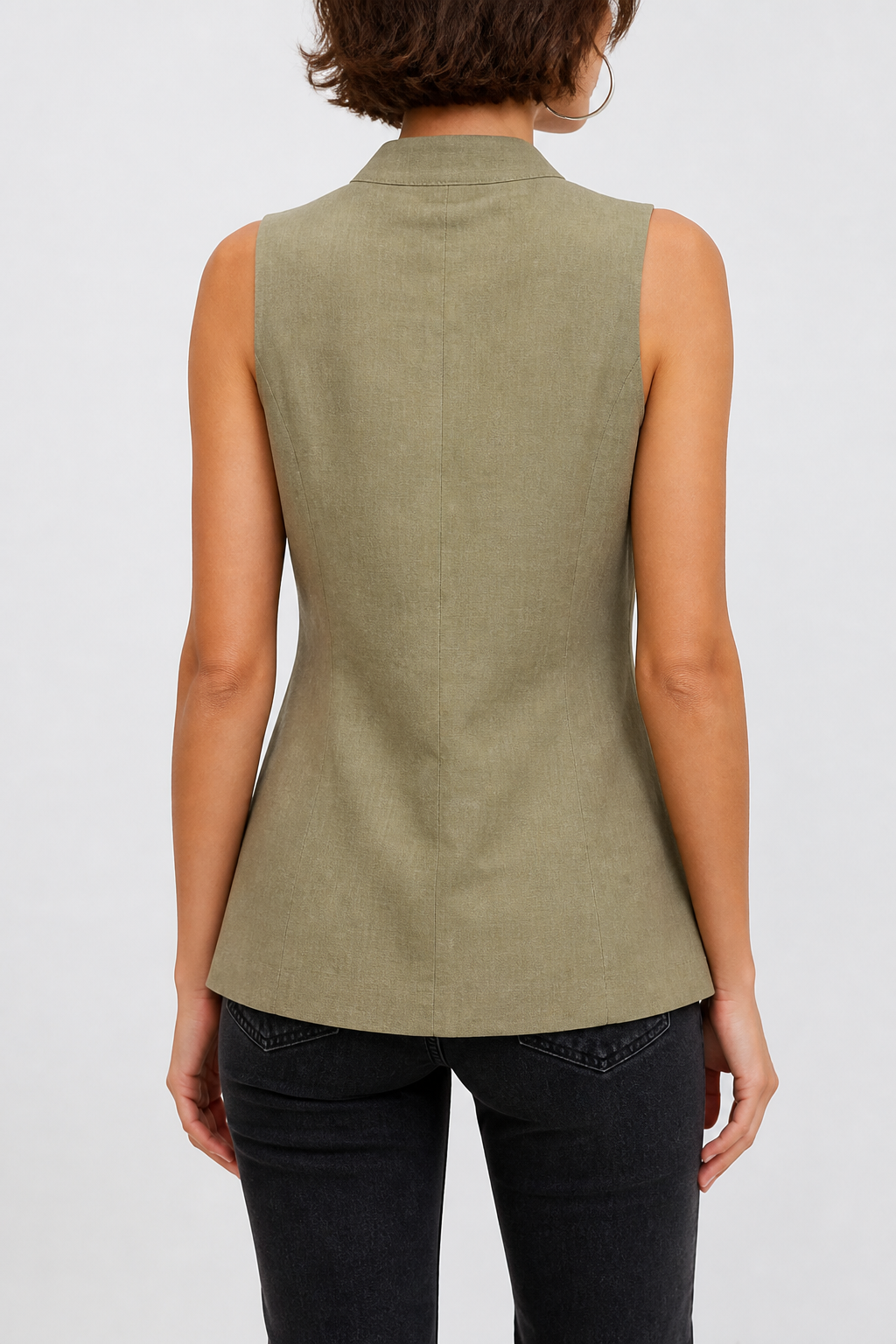 Top chaleco Japón lino G26093