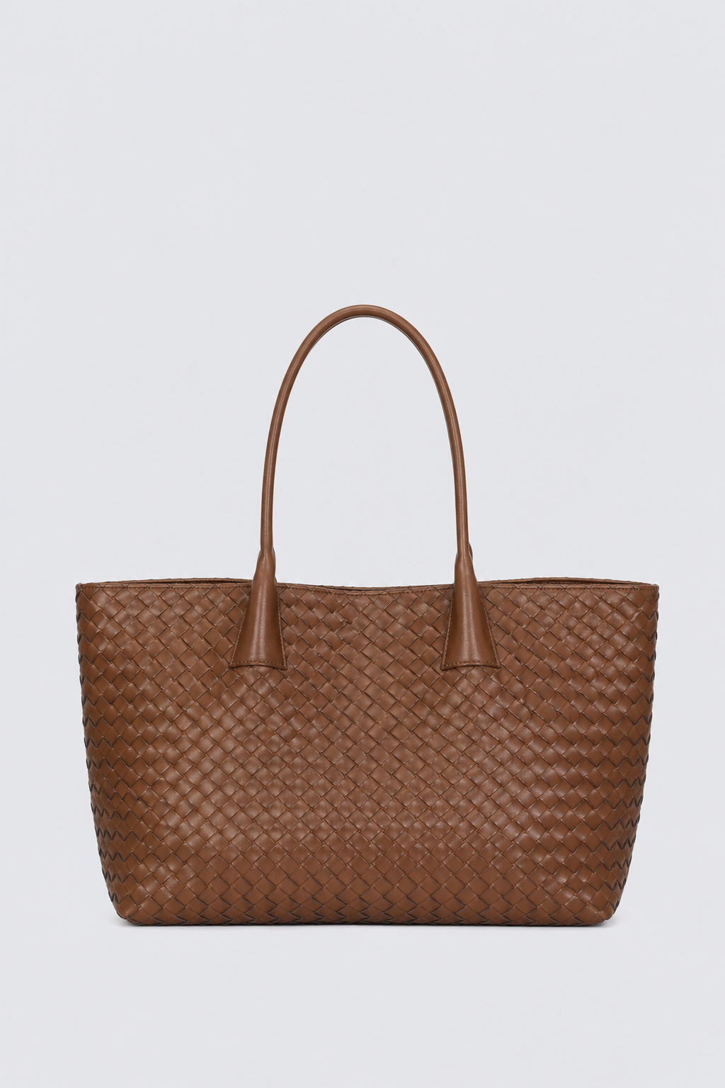 Bolso piel trenzado grande asas 8017670