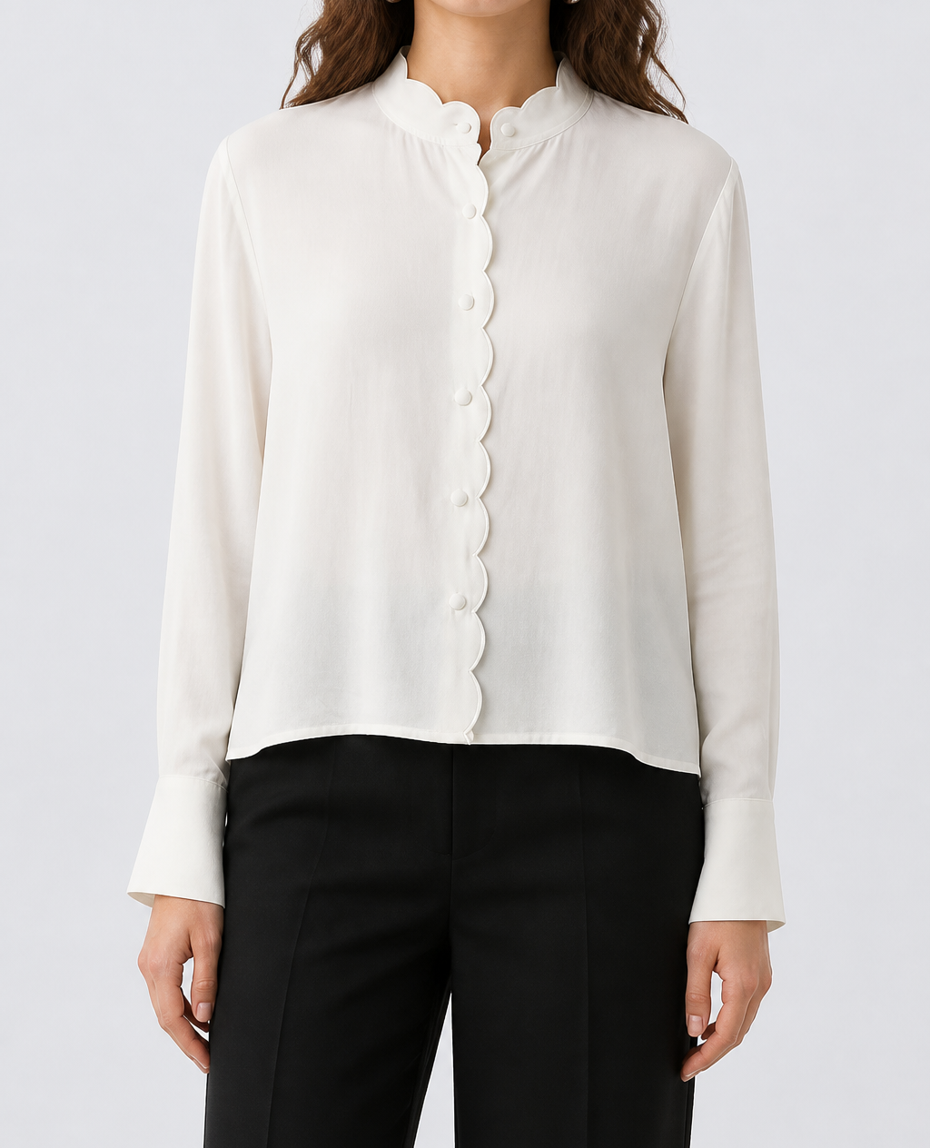 Camisa onda  lino Y055