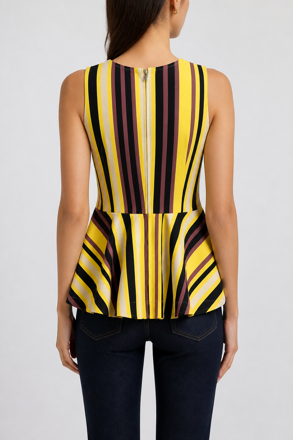 Top rayas volante LD5761