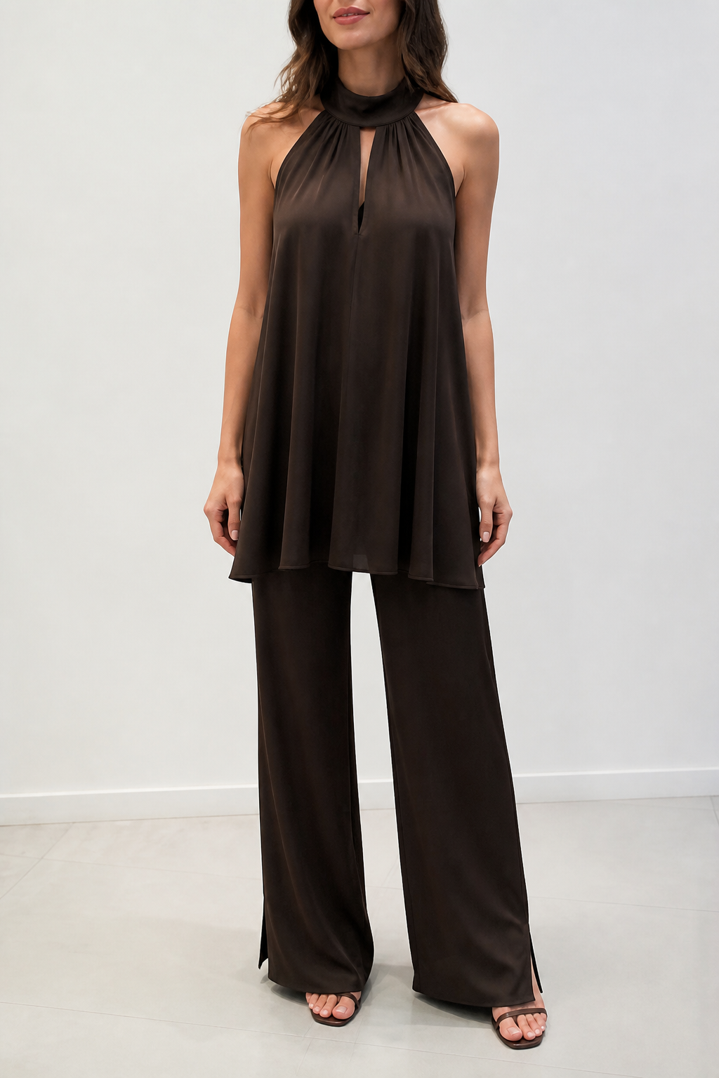 Vestido corto satén SP8AR91