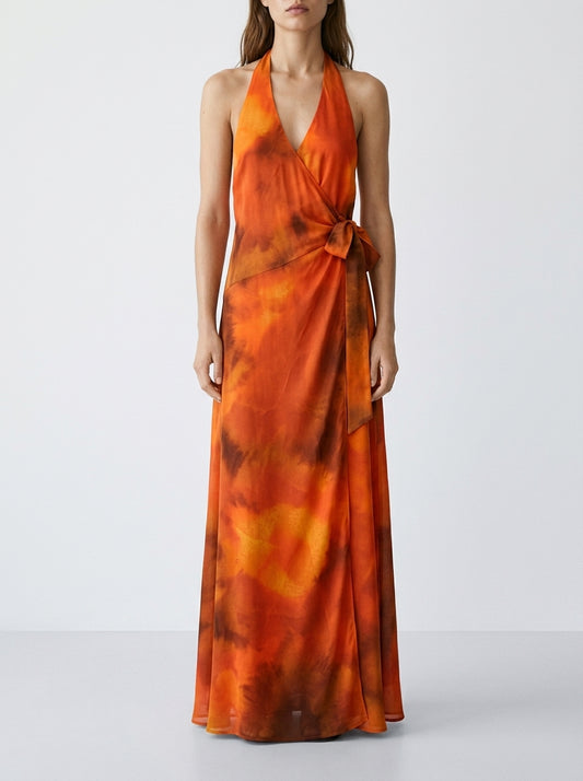 Vestido cruzado orange 517150