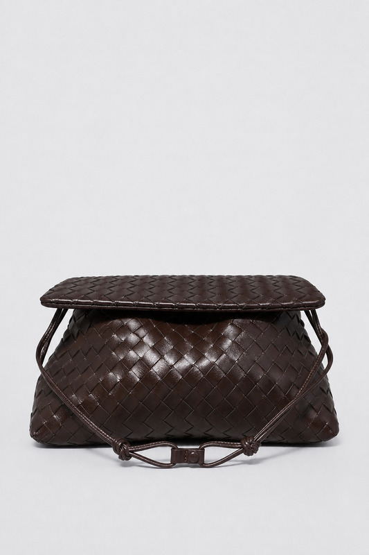 Bolso trenzado solapa mediano 8053850