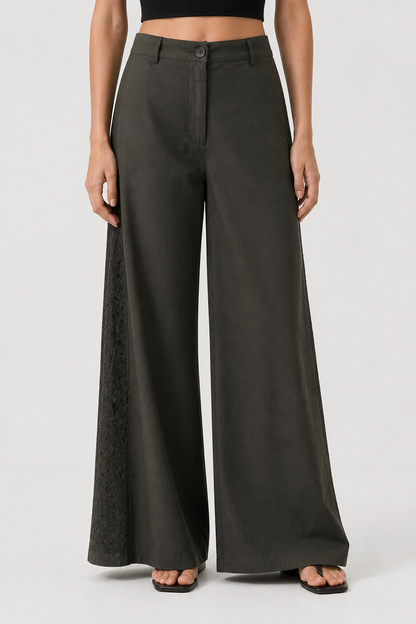 Pantalón palazzo bordado SP8AR84