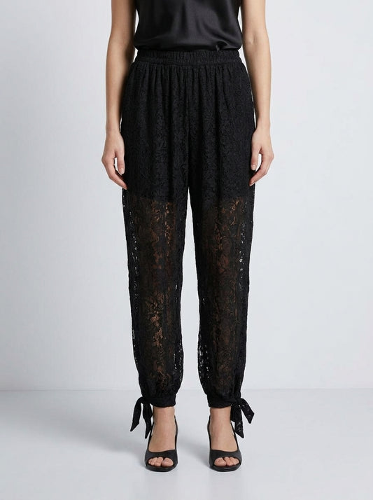 Pantalón bombacho encaje 60220YP
