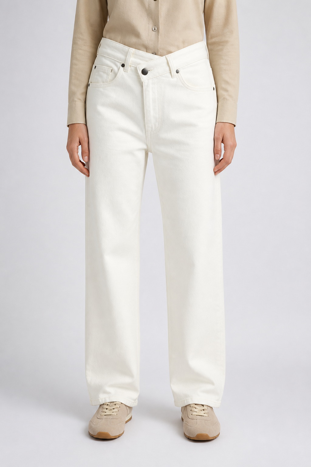 Pantalón jeans cruzado L828
