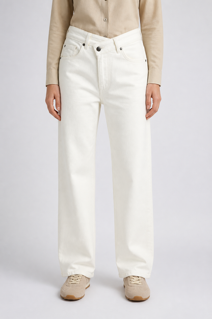 Pantalón jeans cruzado L828