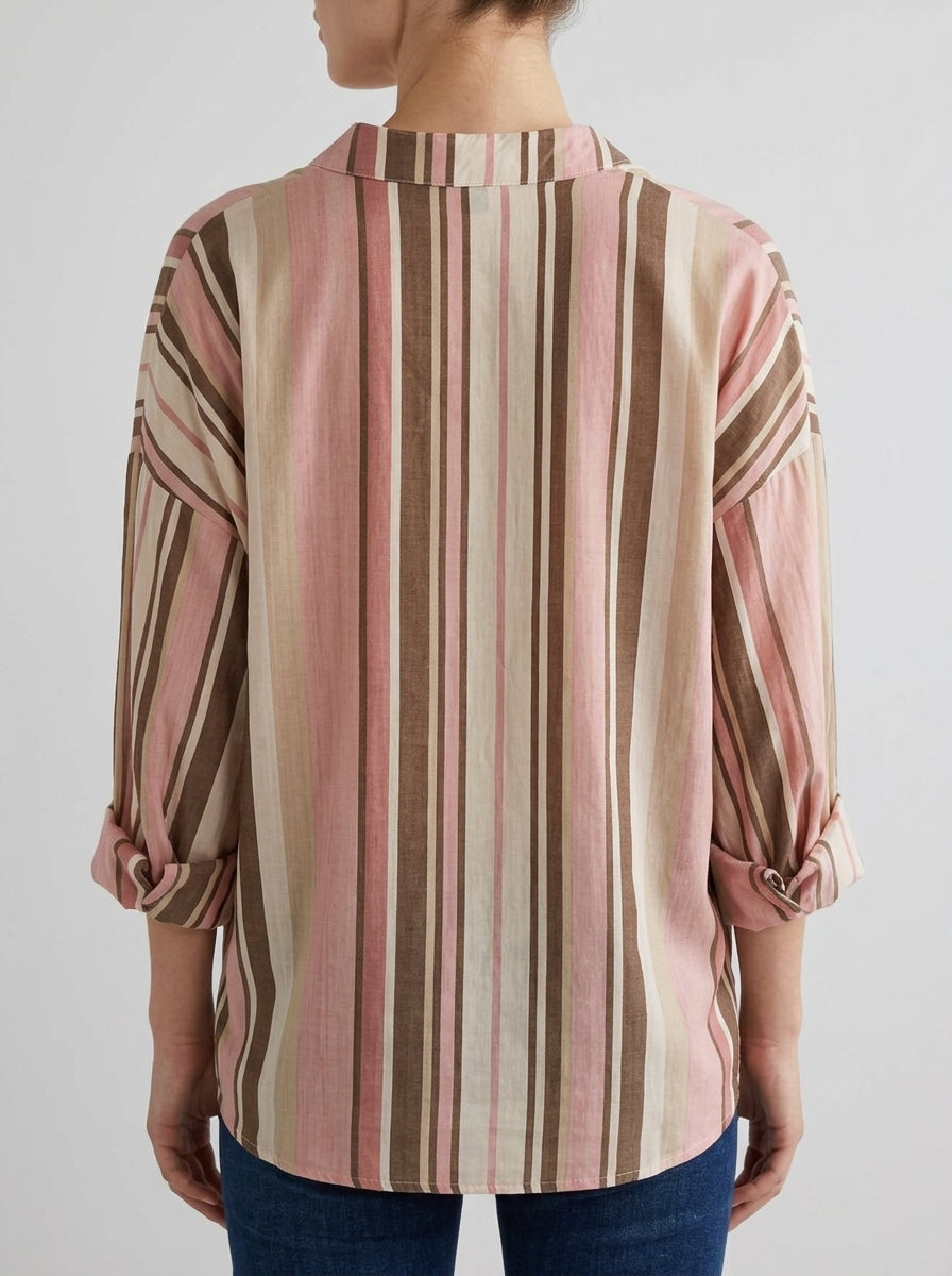 Camisa rayada abullonada 556