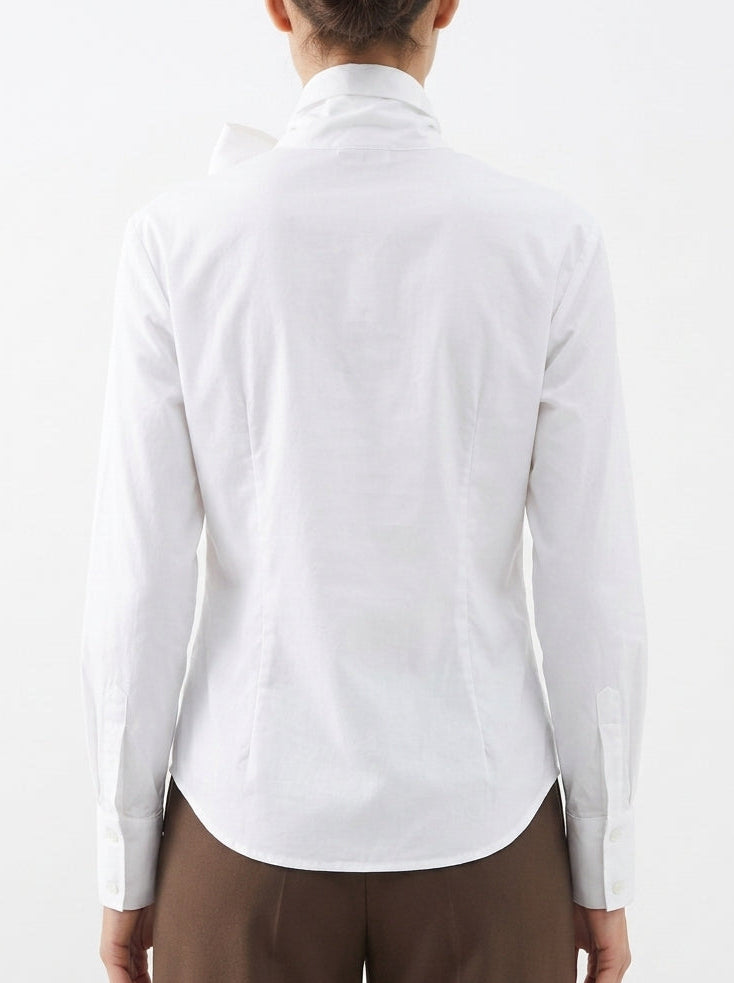 Camisa hombreras lazada LD3964